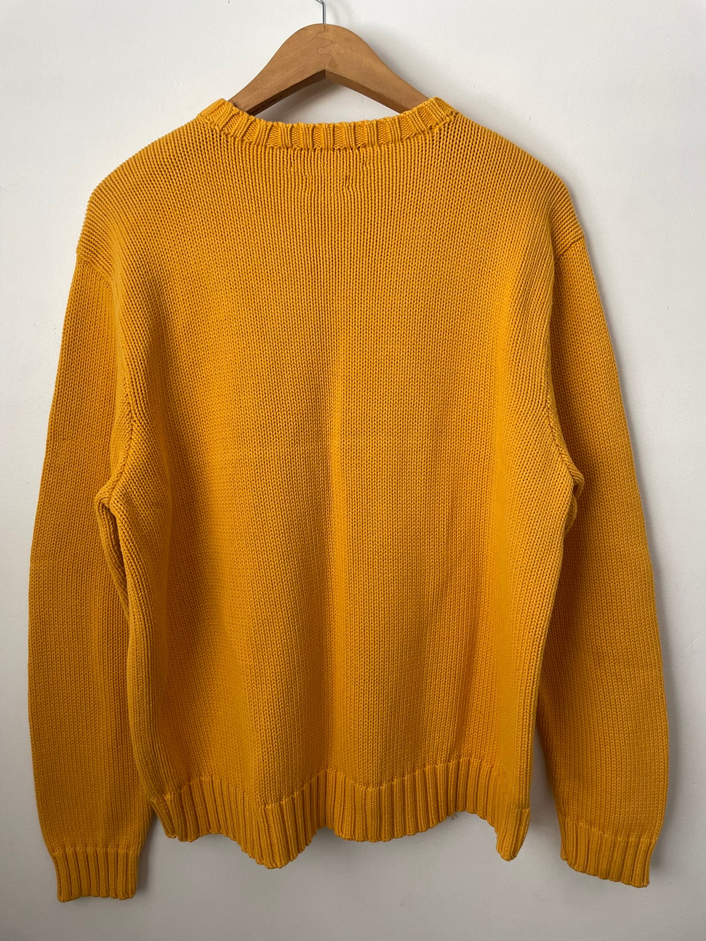 1990 Polo Vneck cotton sweater, XL