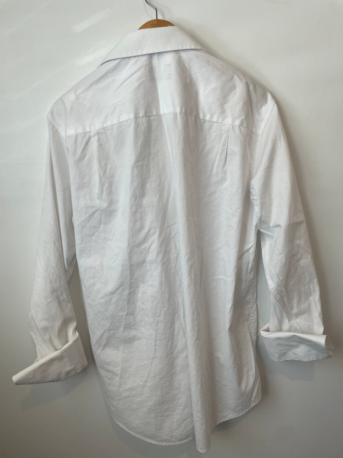 Classic white cotton oversized button up