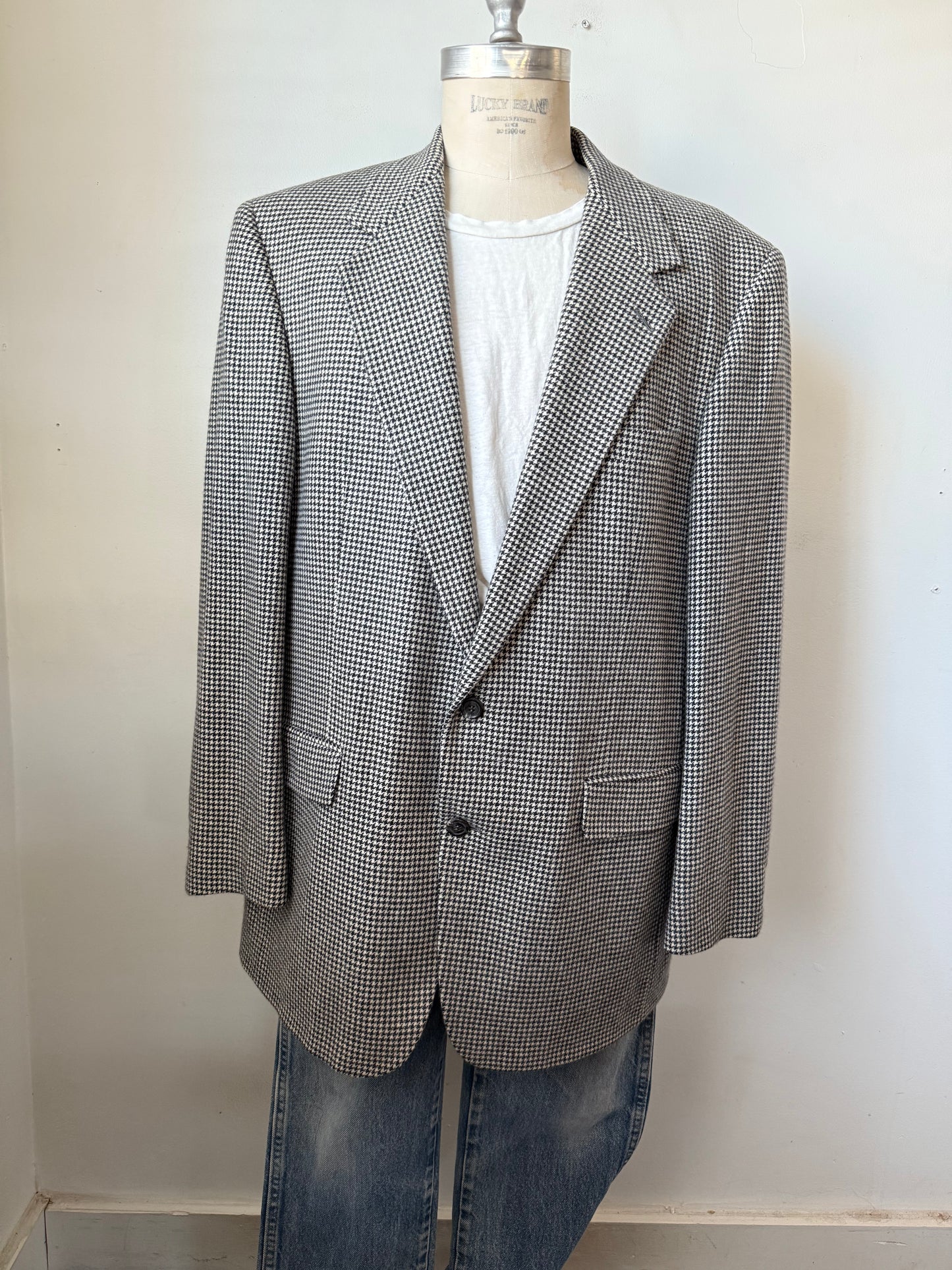 Oversized Herringbone Blazer