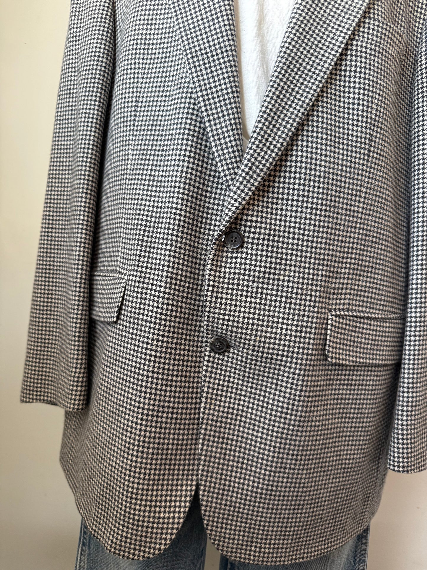Oversized Herringbone Blazer