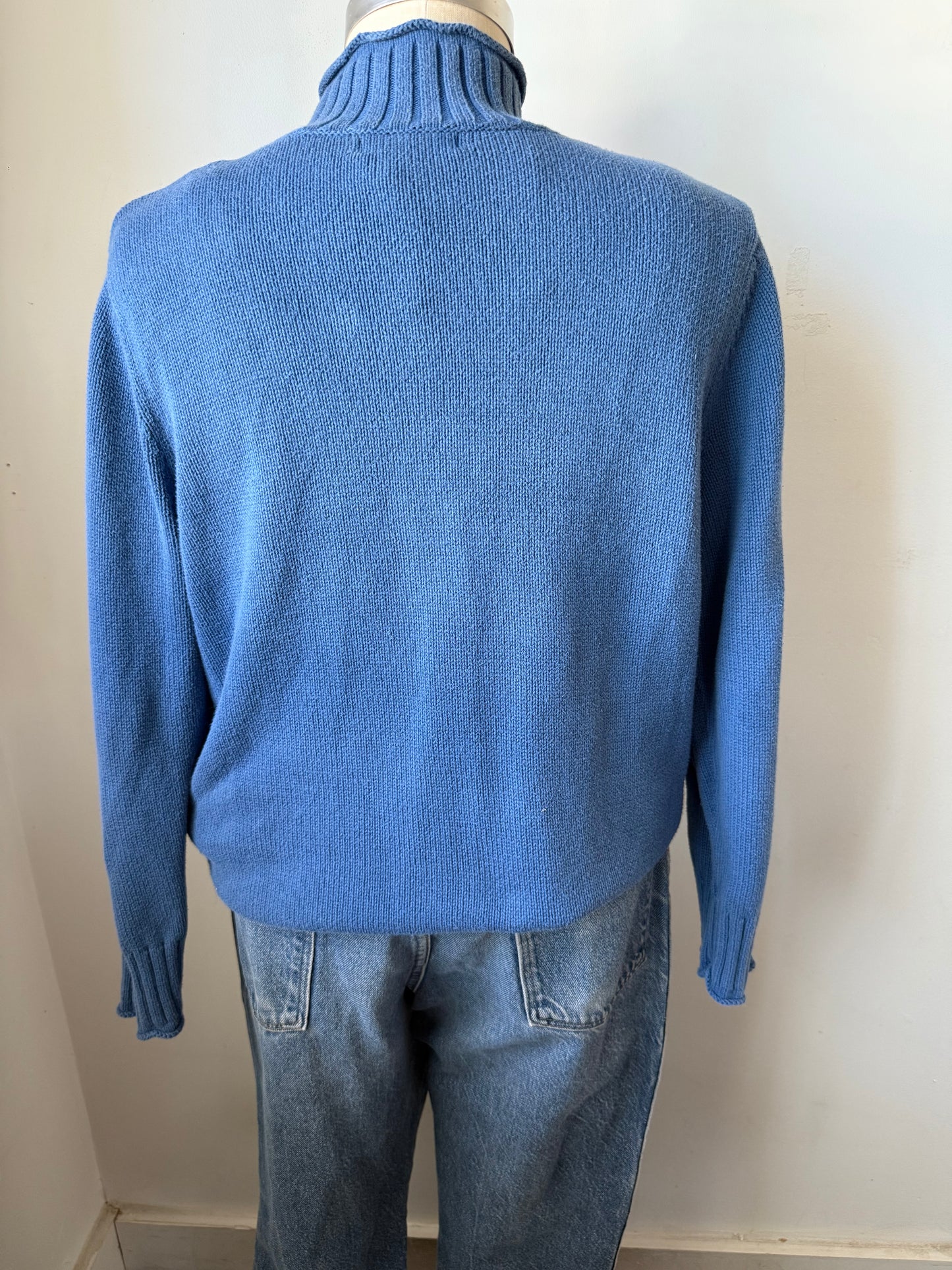 3/4 Zip cotton sweater
