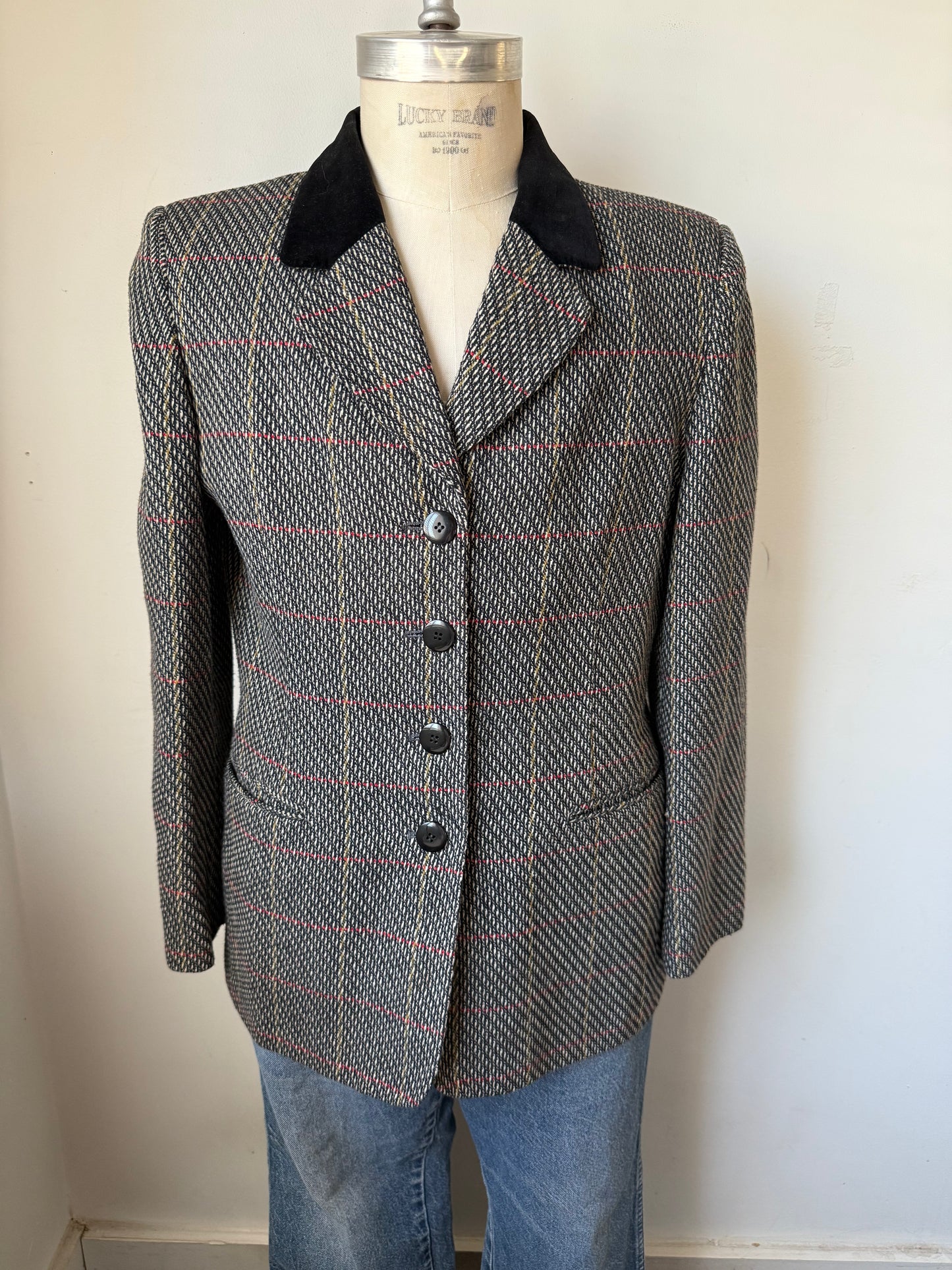 Plaid Blazer