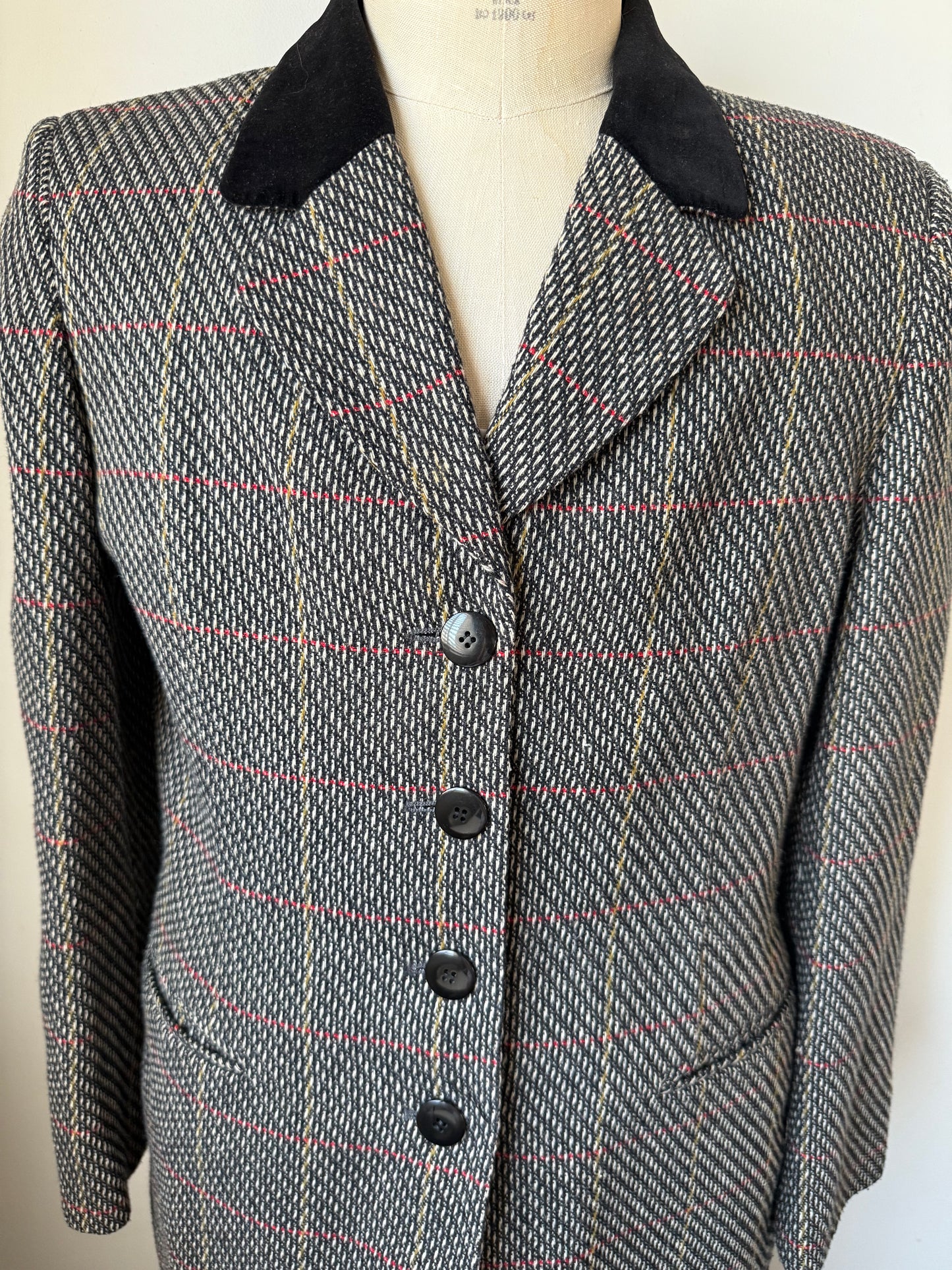 Plaid Blazer