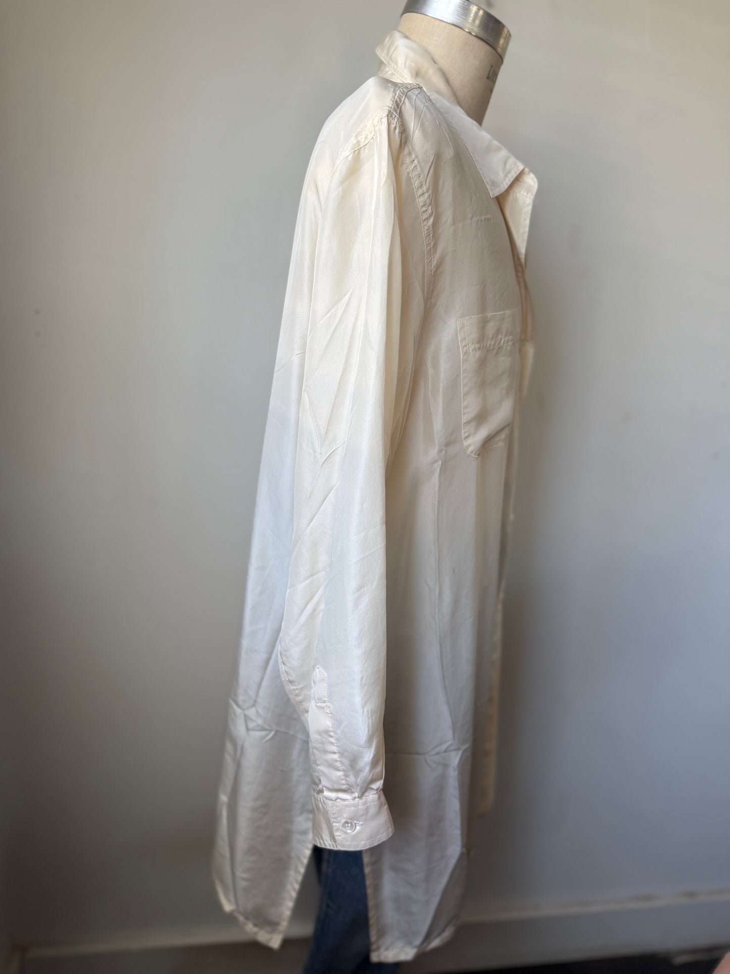 Silk Long Sleeve Duster