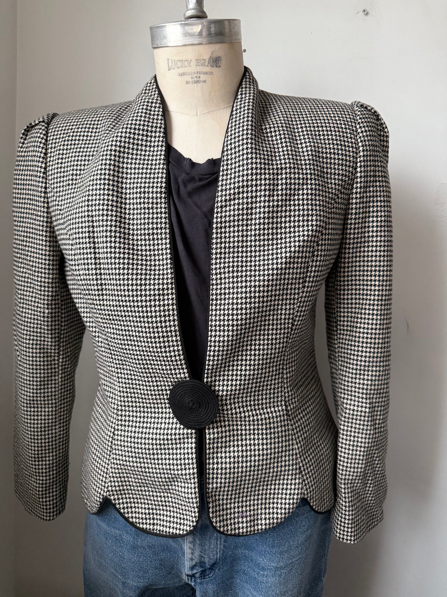 90's Herringbone Blazer