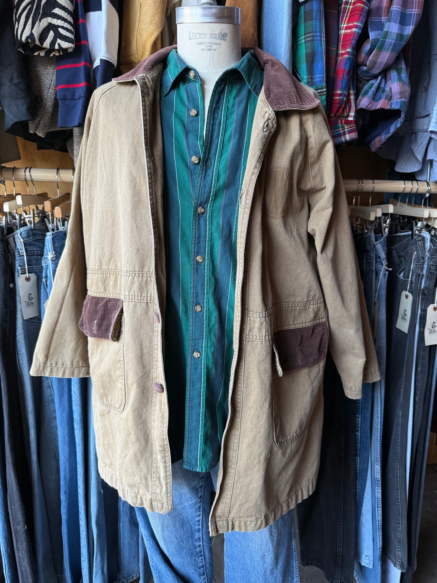 Vintage Gap stripe woven shirt