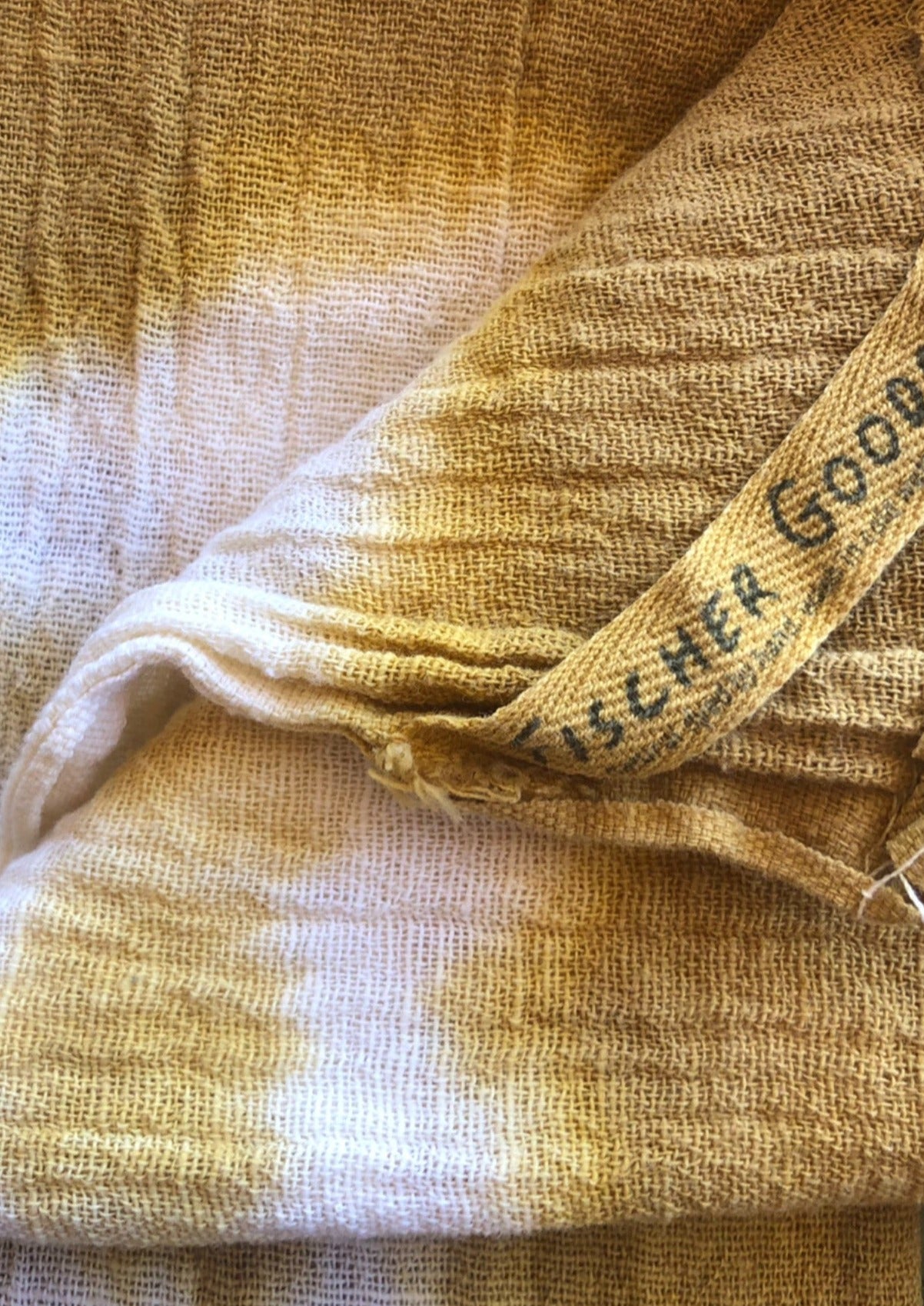 Natural Dyed Tea Towel - Eucalyptus