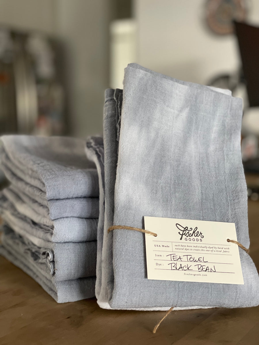 Natural Dye Check Kitchen Towels - Collective Seed & Supply Co.