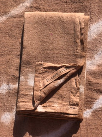 Natural Dyed tea Towel - Wattle