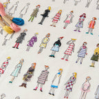 COSMO 100 Ladies Pattern Embroidery Fabric