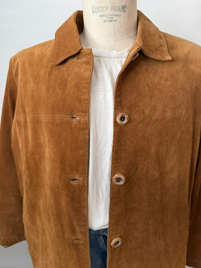Suede Jacket button up