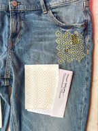 Persimmon Flowers - Minimal Mending + Embellishment Transfer