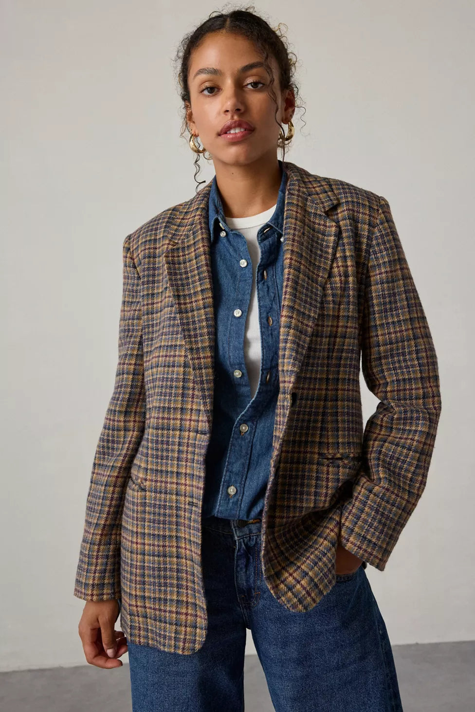 Textured Tweed Blazer