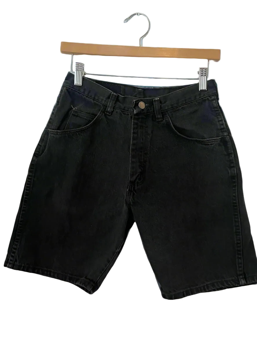 Wrangler Black denim short - 29 high waist , $42
