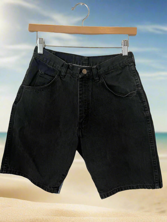 Levi black denim short - 34" waist, $44