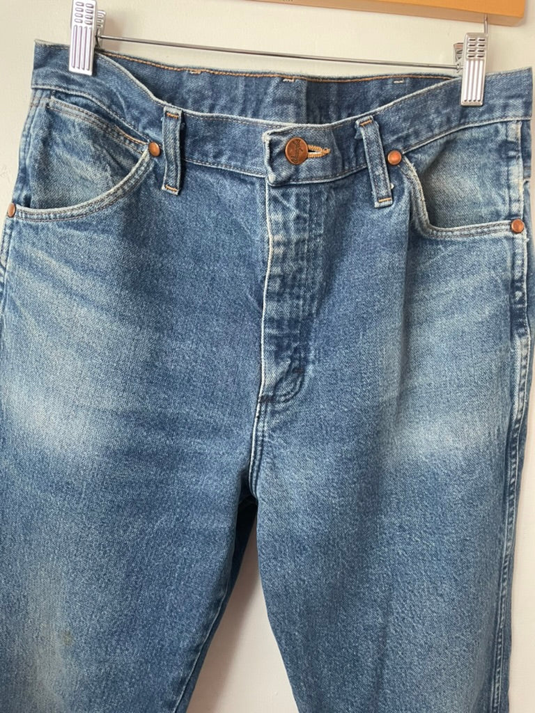 Wrangler straight leg denim, 32x30 - $64