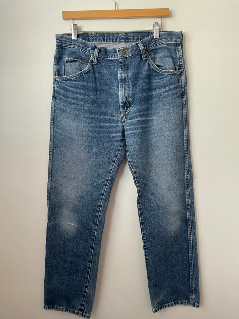 Wrangler straight leg denim, 34"x32"