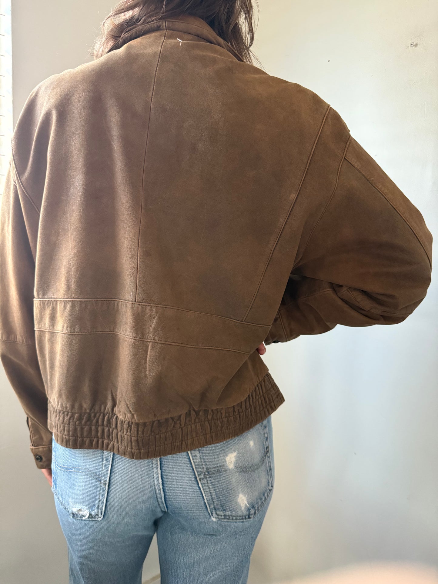 90's Leather Bomber