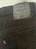 Levi black denim short - 34" waist, $44