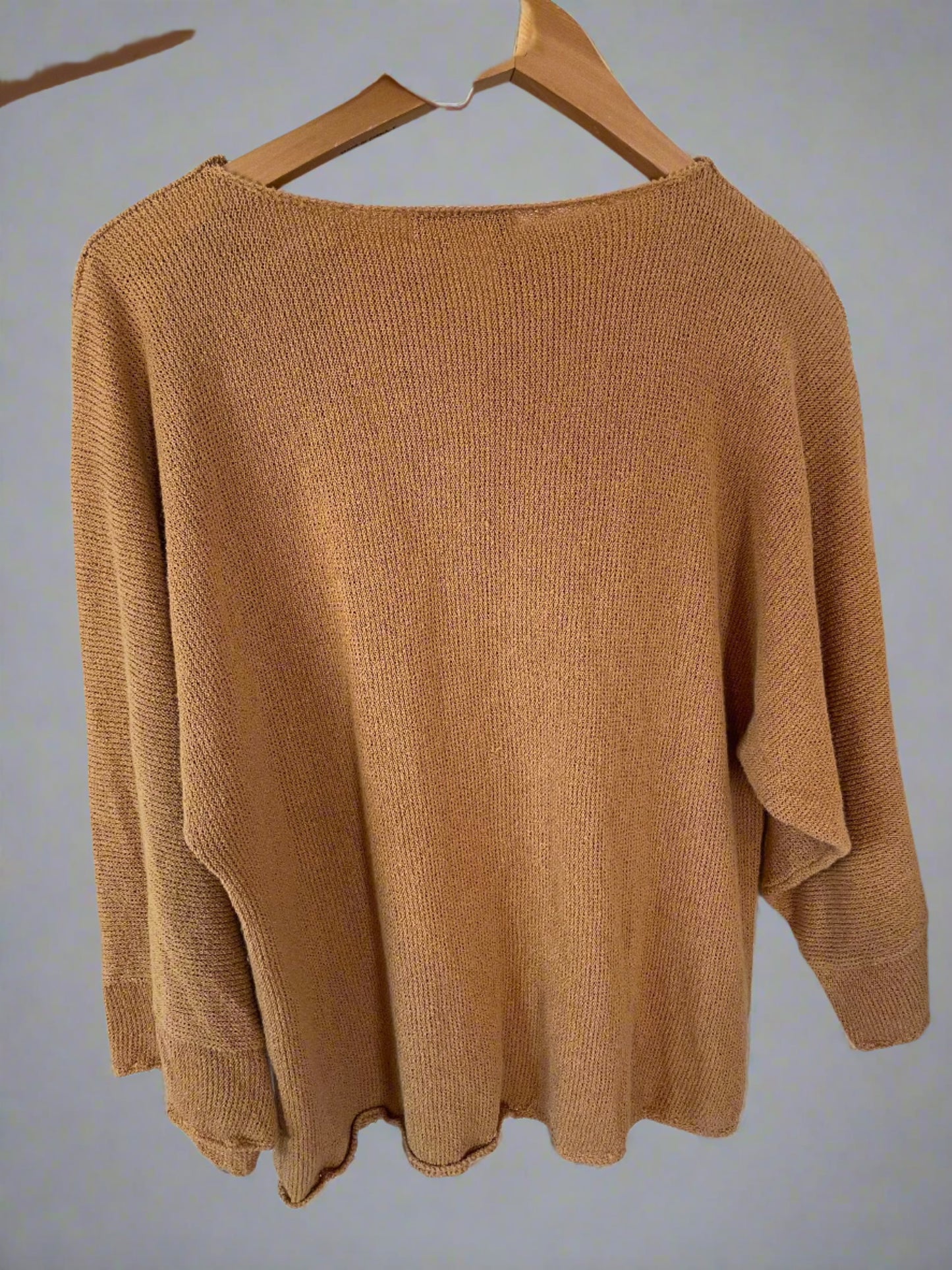 Gauzy knit top - 2XL, $34