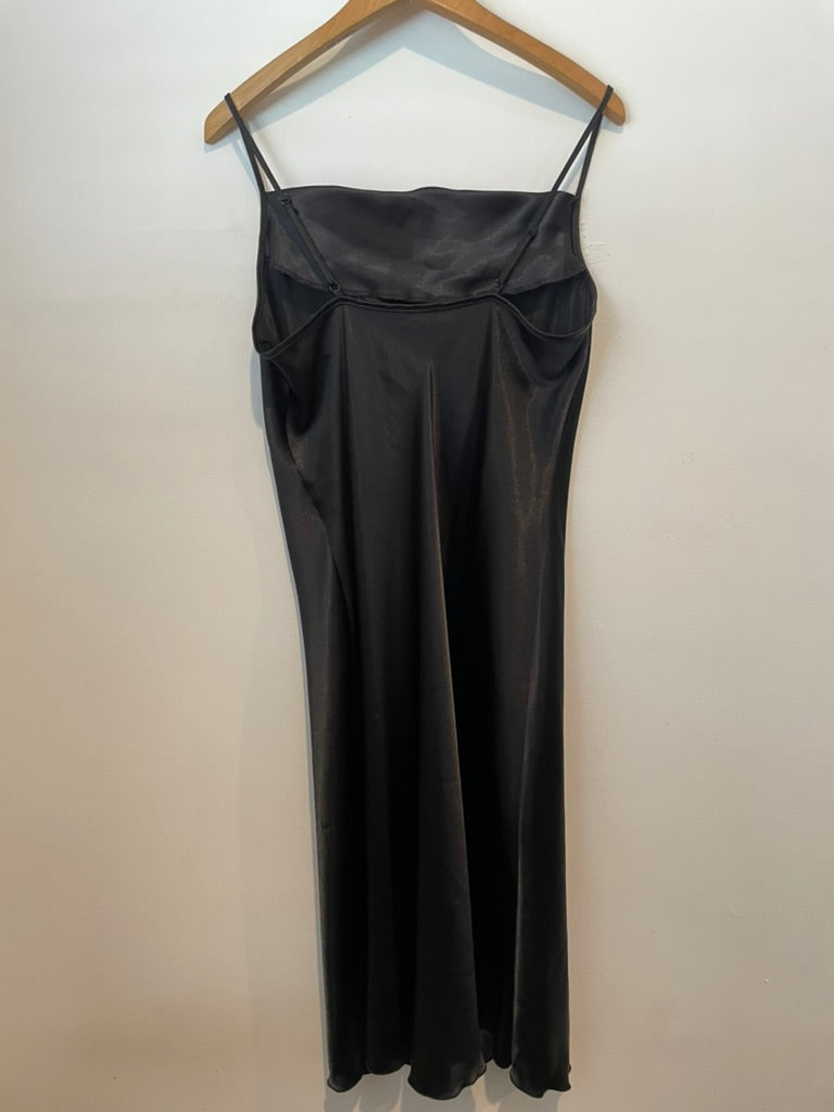 90's BEBE black slip dress, size L