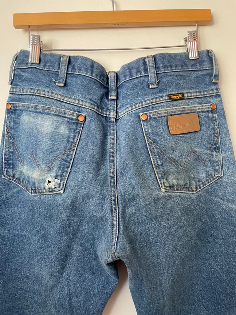 Wrangler straight leg denim, 32x30 - $64