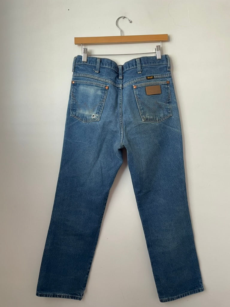 Wrangler straight leg denim, 32x30 - $64