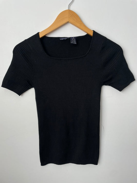 90's ribbed knit shirt - medium, $32 - silk blend