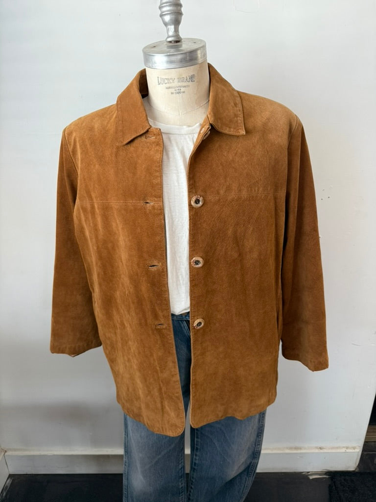 Suede Jacket button up
