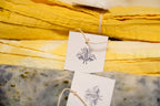 Natural Dyed Tea Towel - Marigold