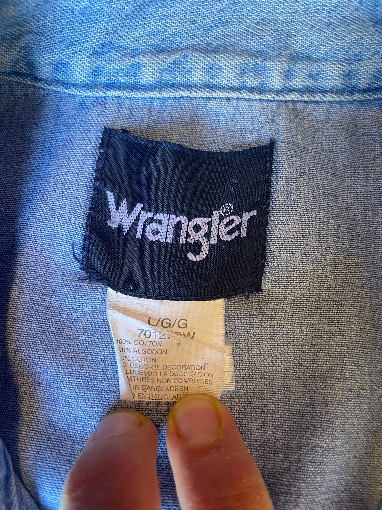 Medium wash, Denim western shirt - Wrangler