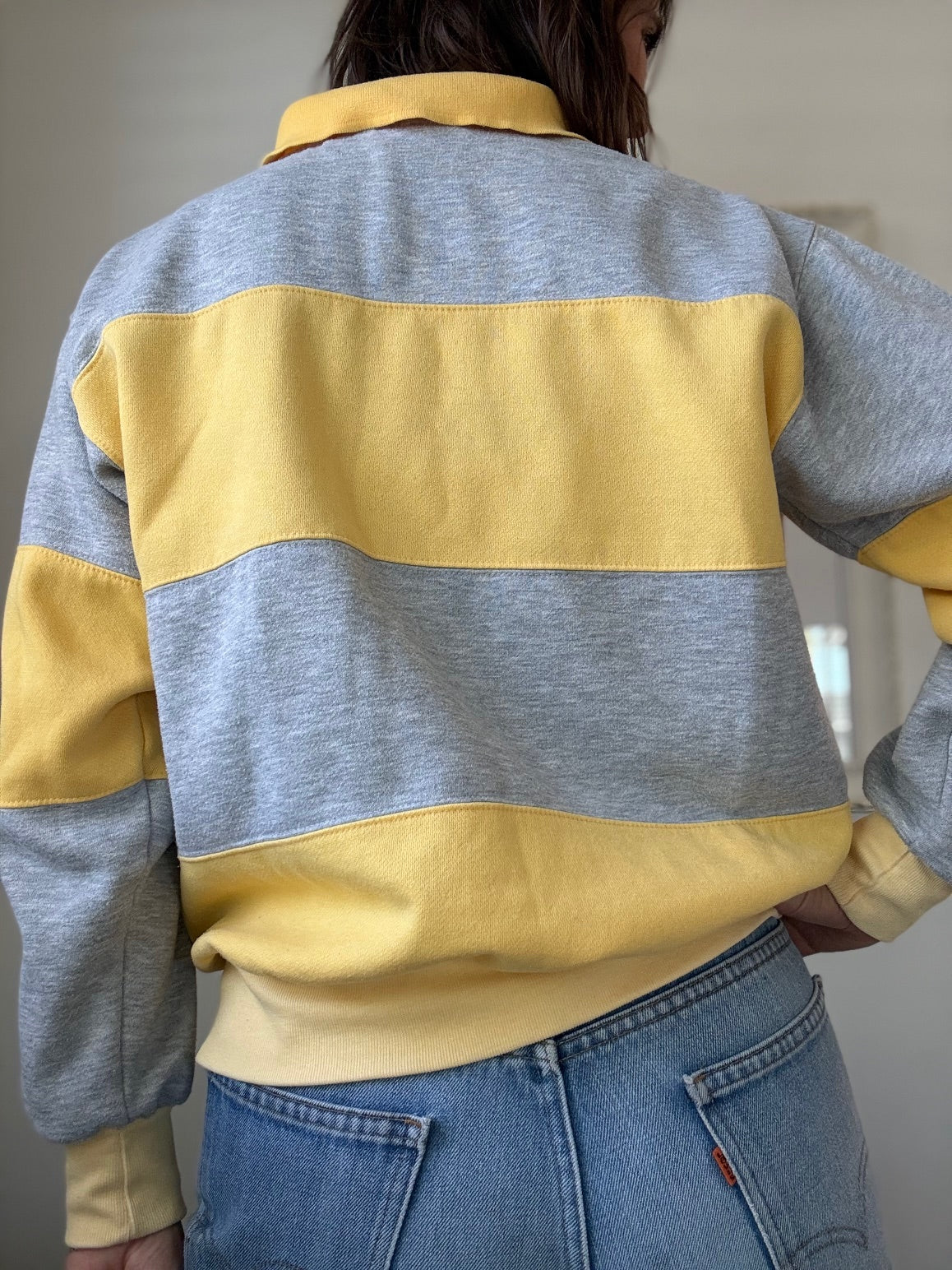 1990's henley sweatshirt