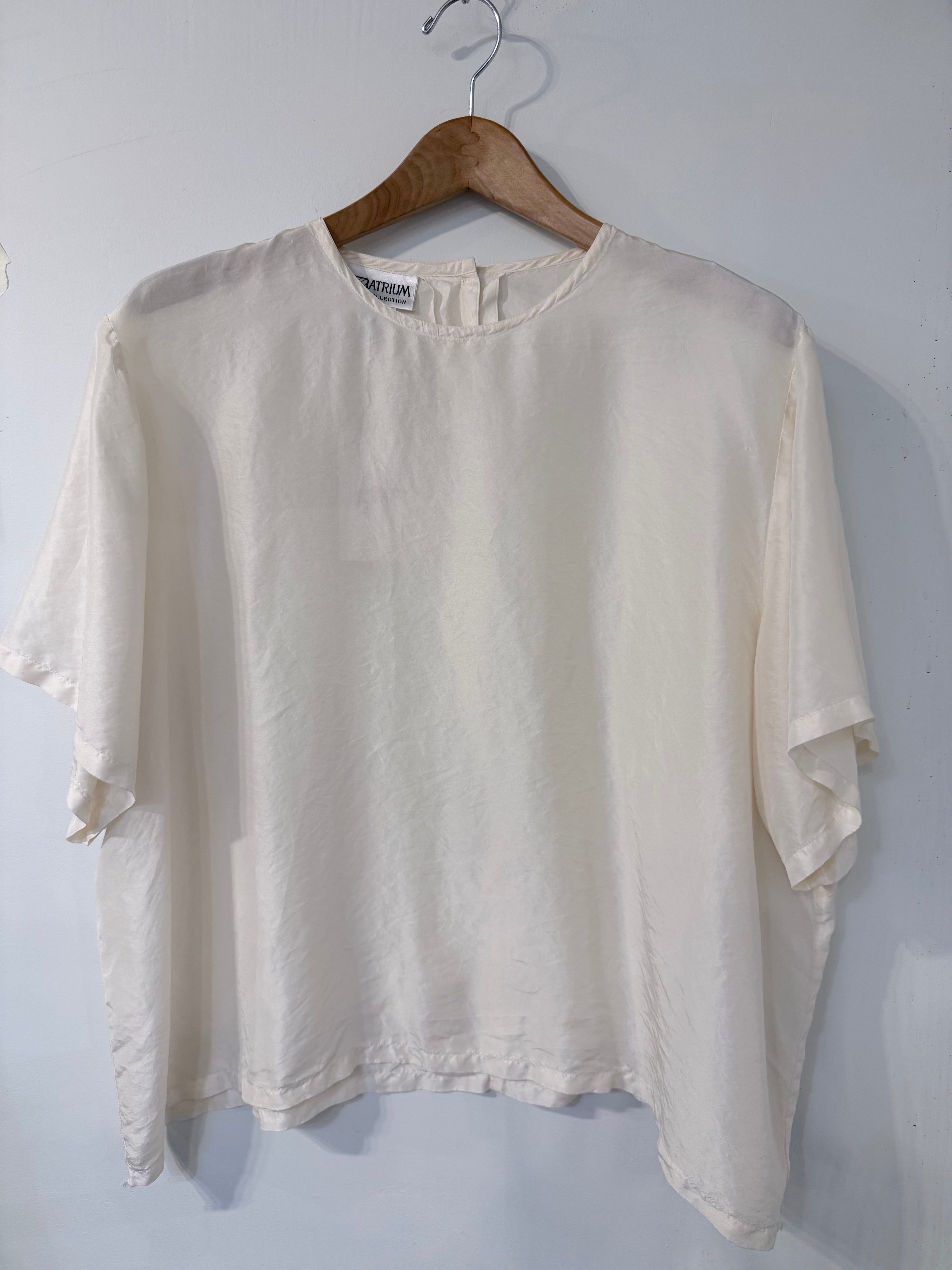 Short Sleeve Silk Shirt