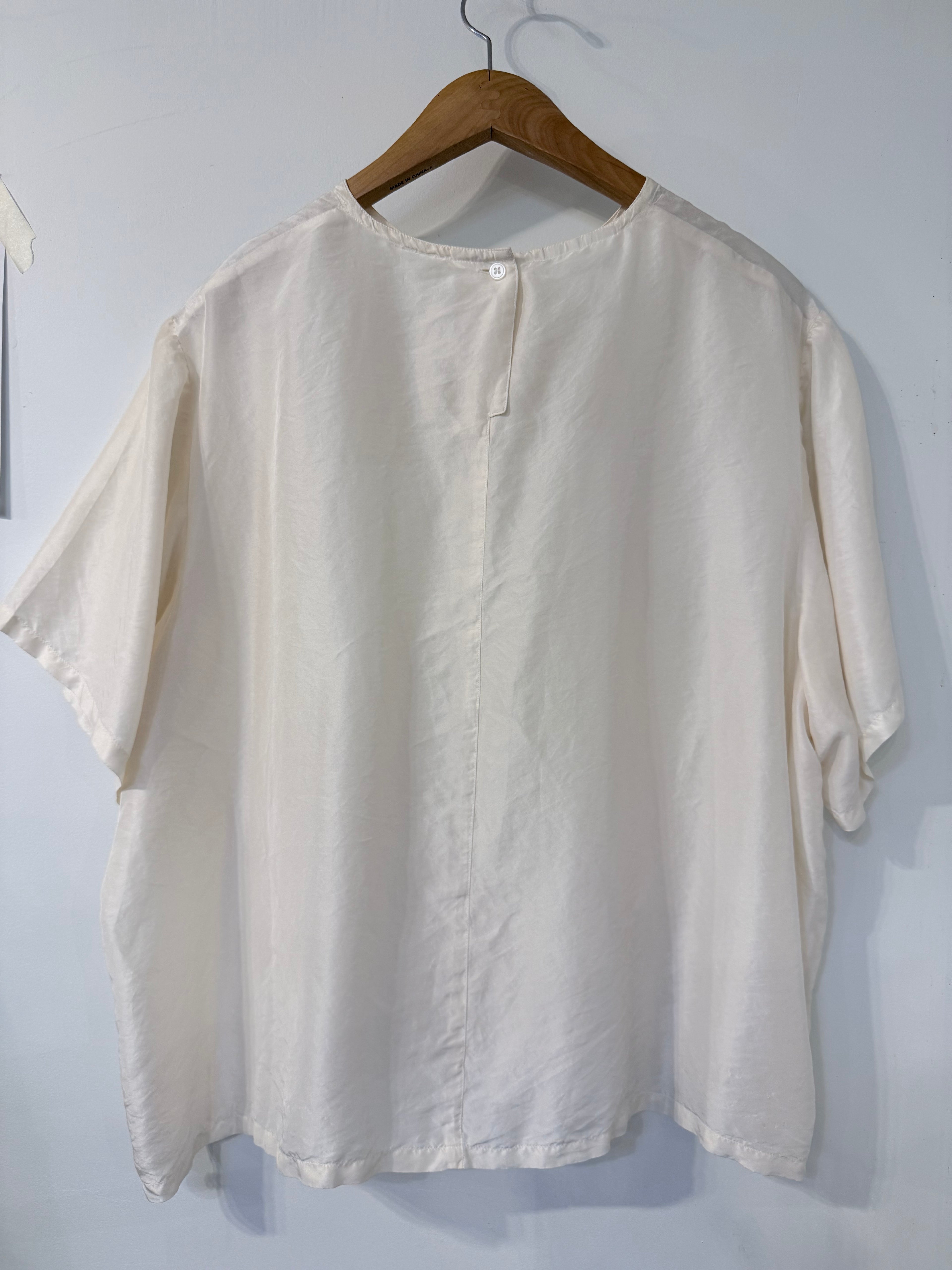 Short Sleeve Silk Shirt