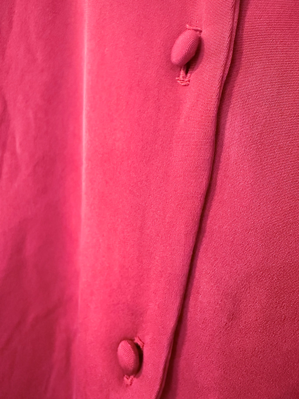 90's Red Silk Blouse