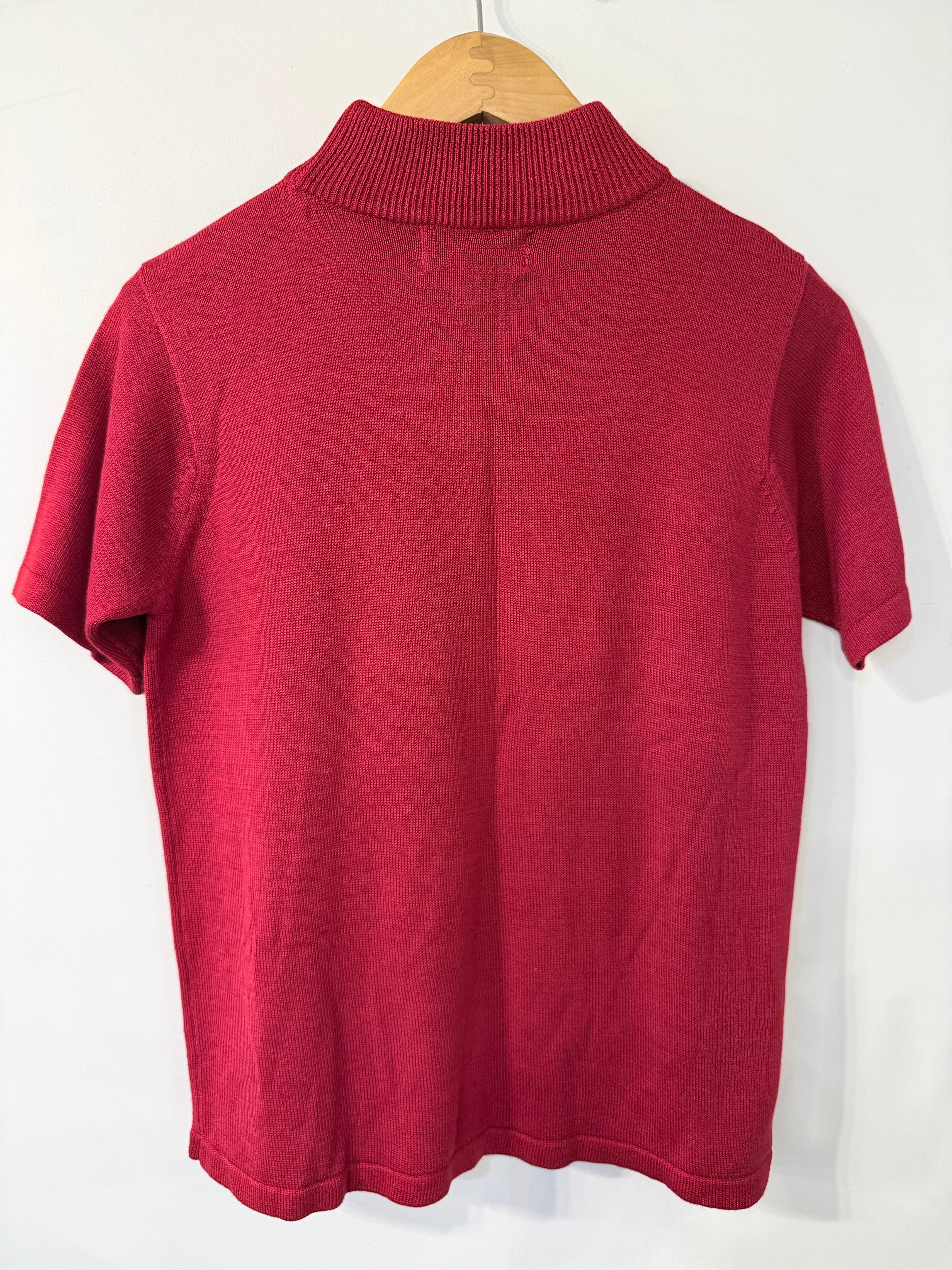 90's Red Silk knit