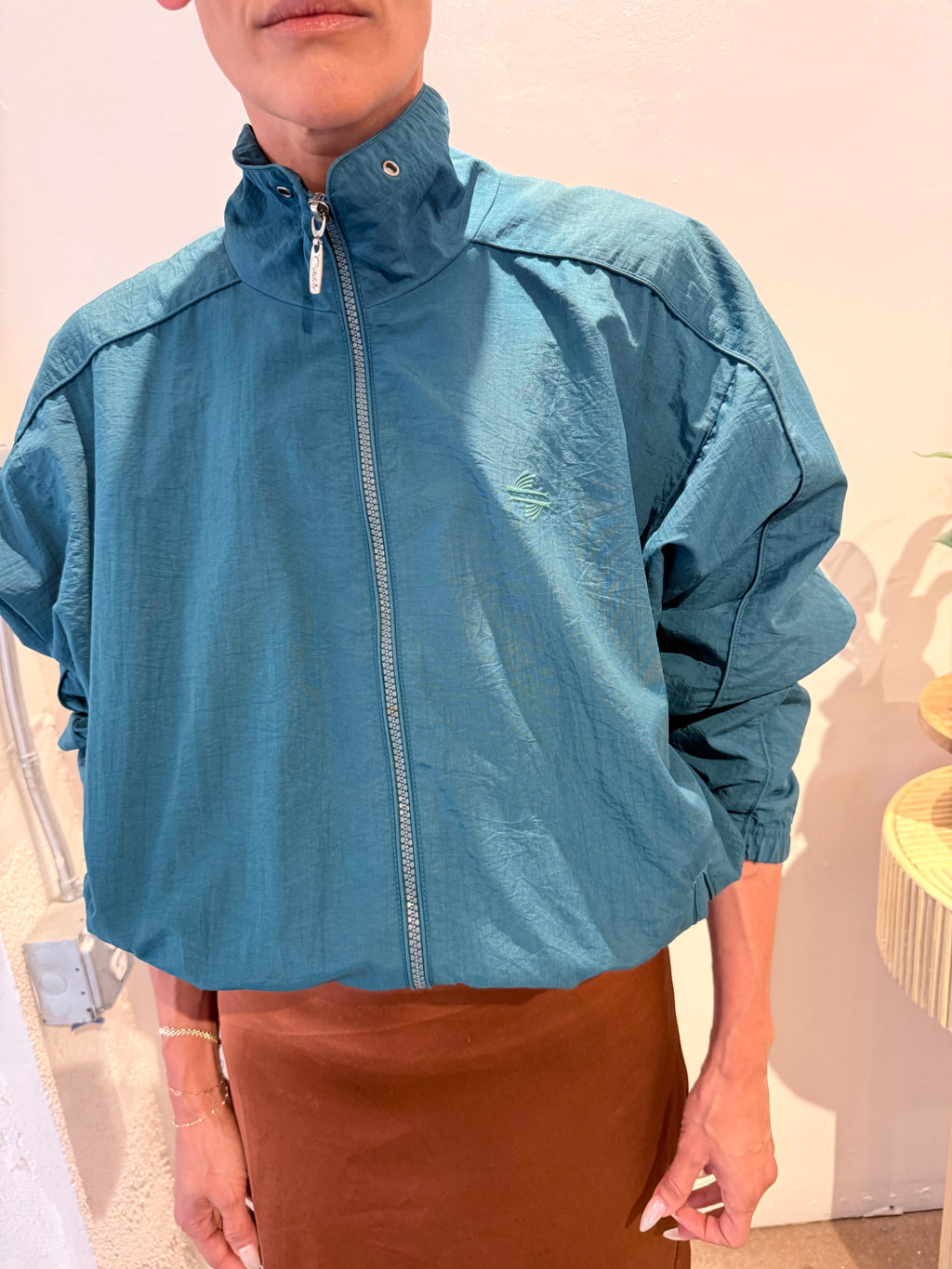 90's  teal windbreaker