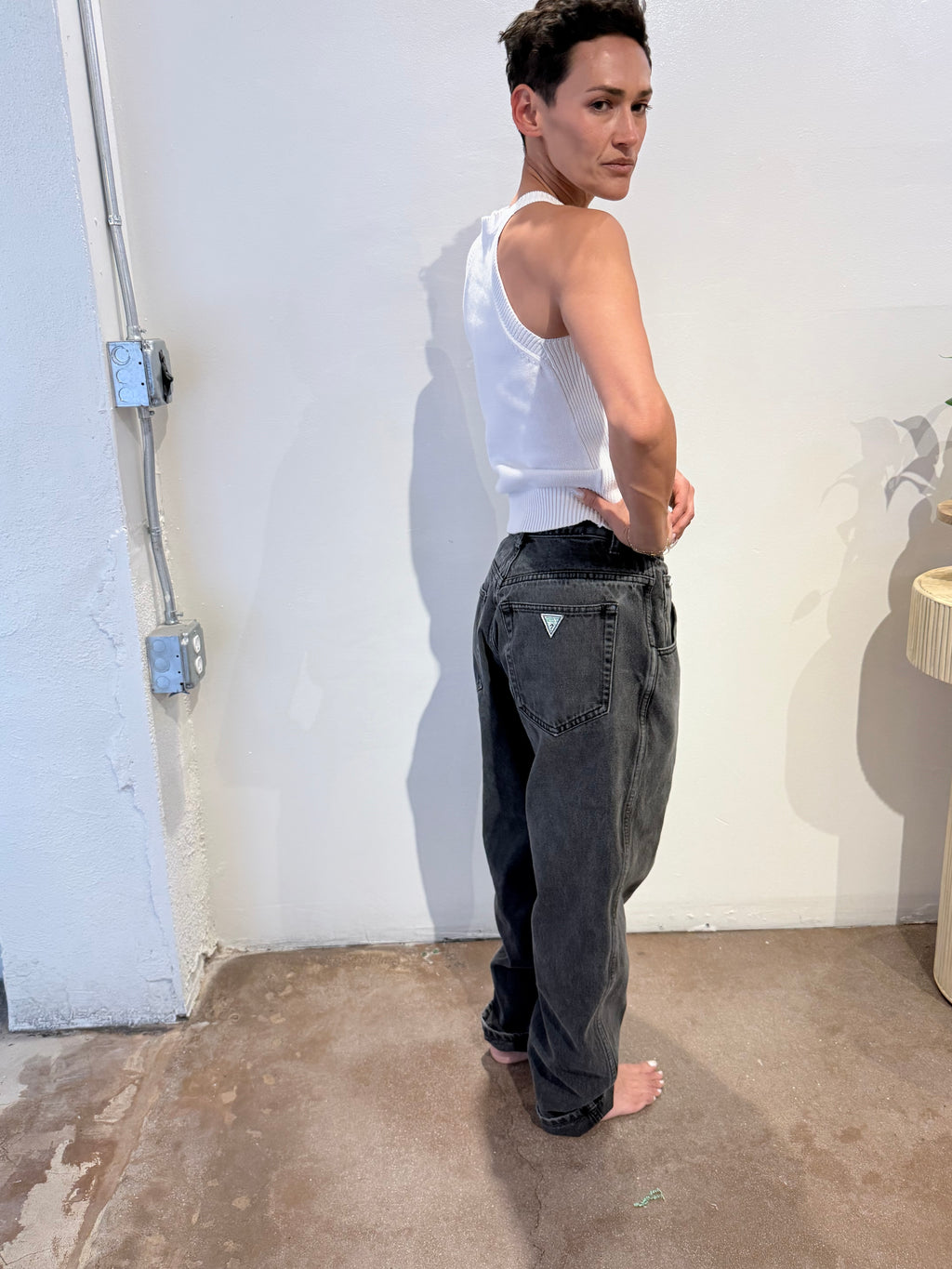 90's Guess pleated denim