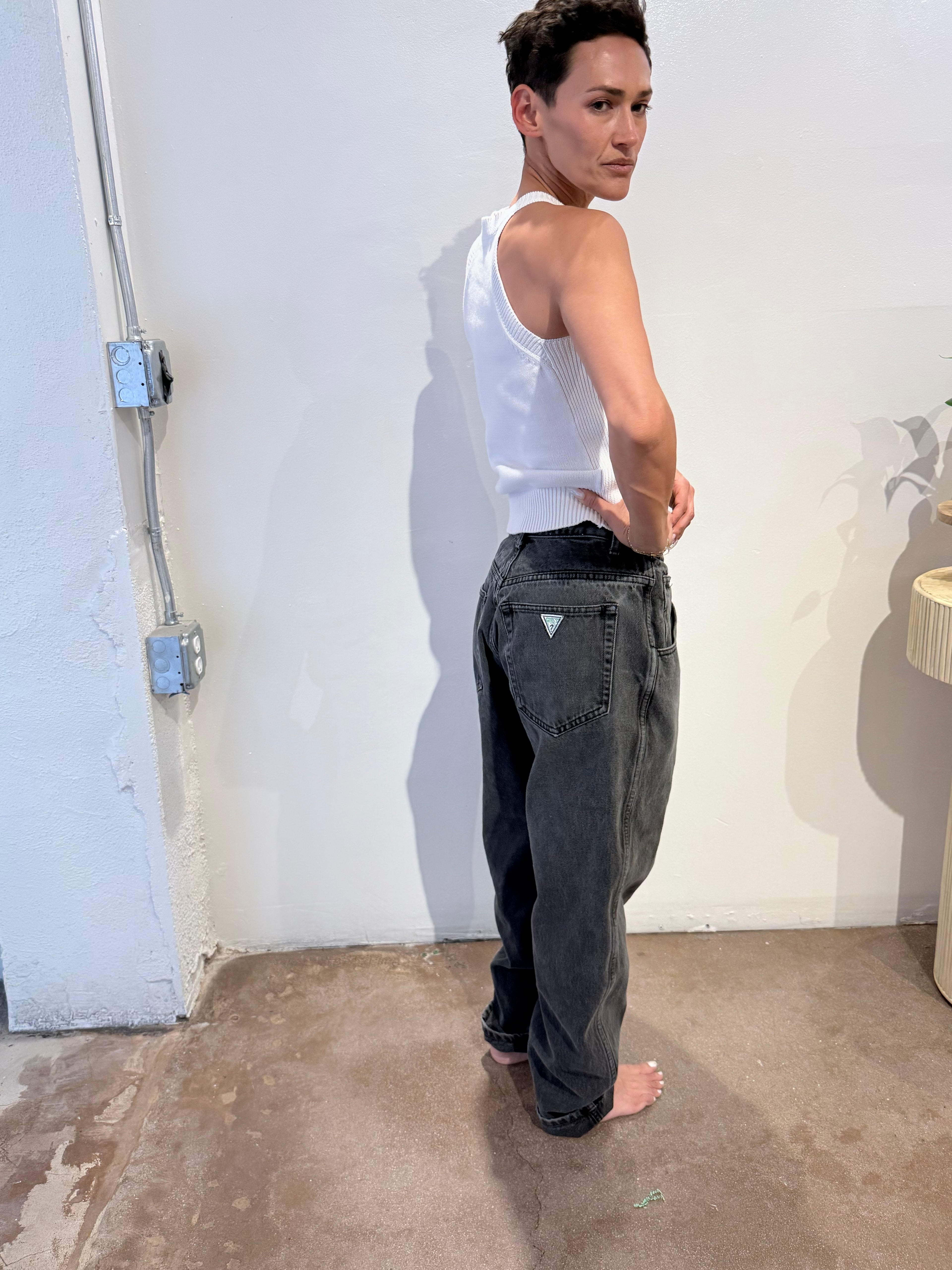 90's Guess pleated denim