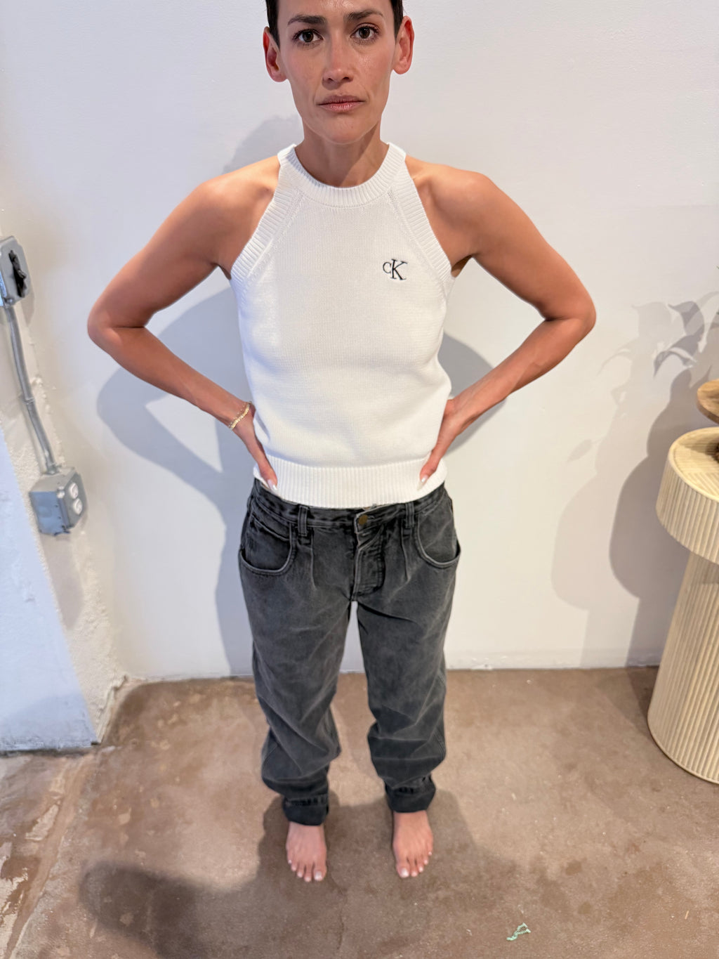 90's Guess pleated denim