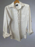 Classic white cotton oversized button up