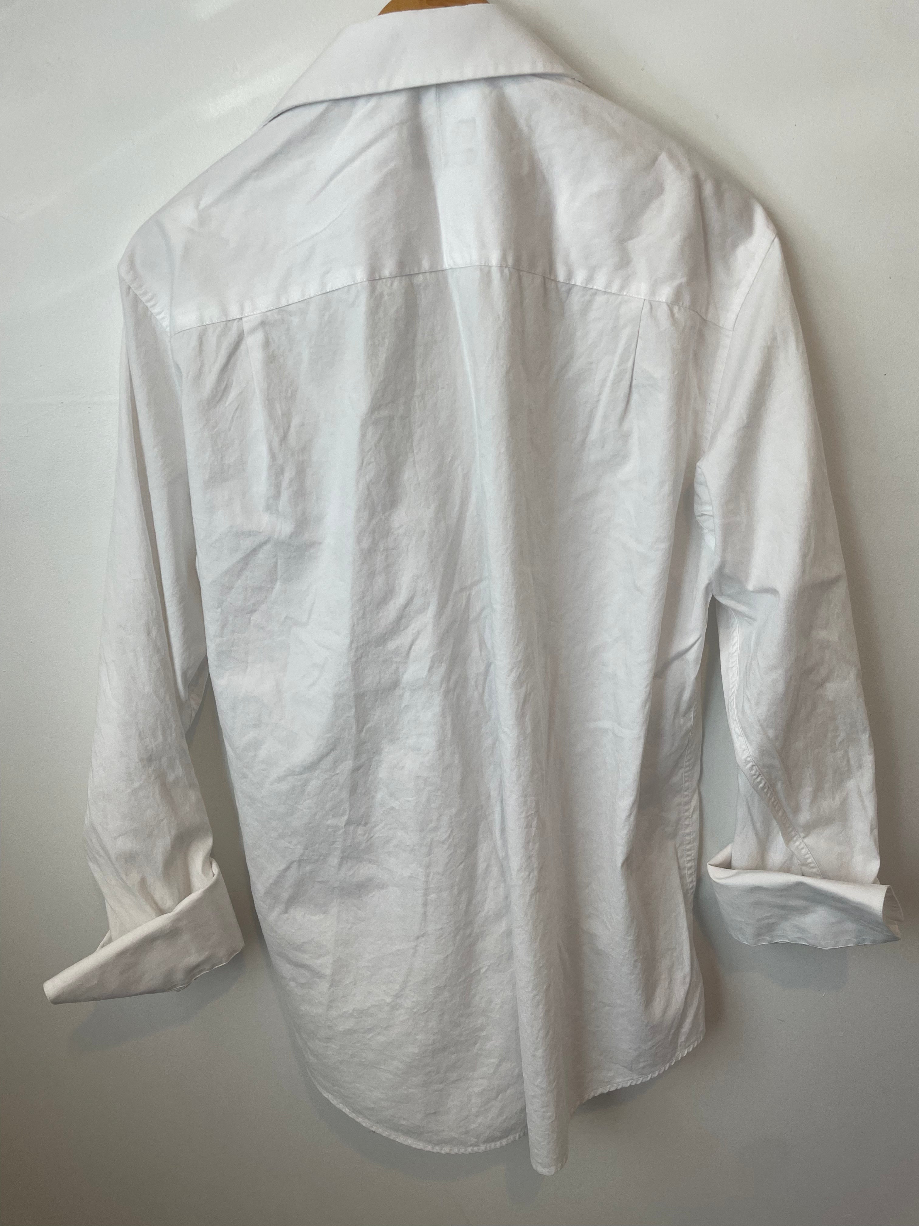 Classic white cotton oversized button up