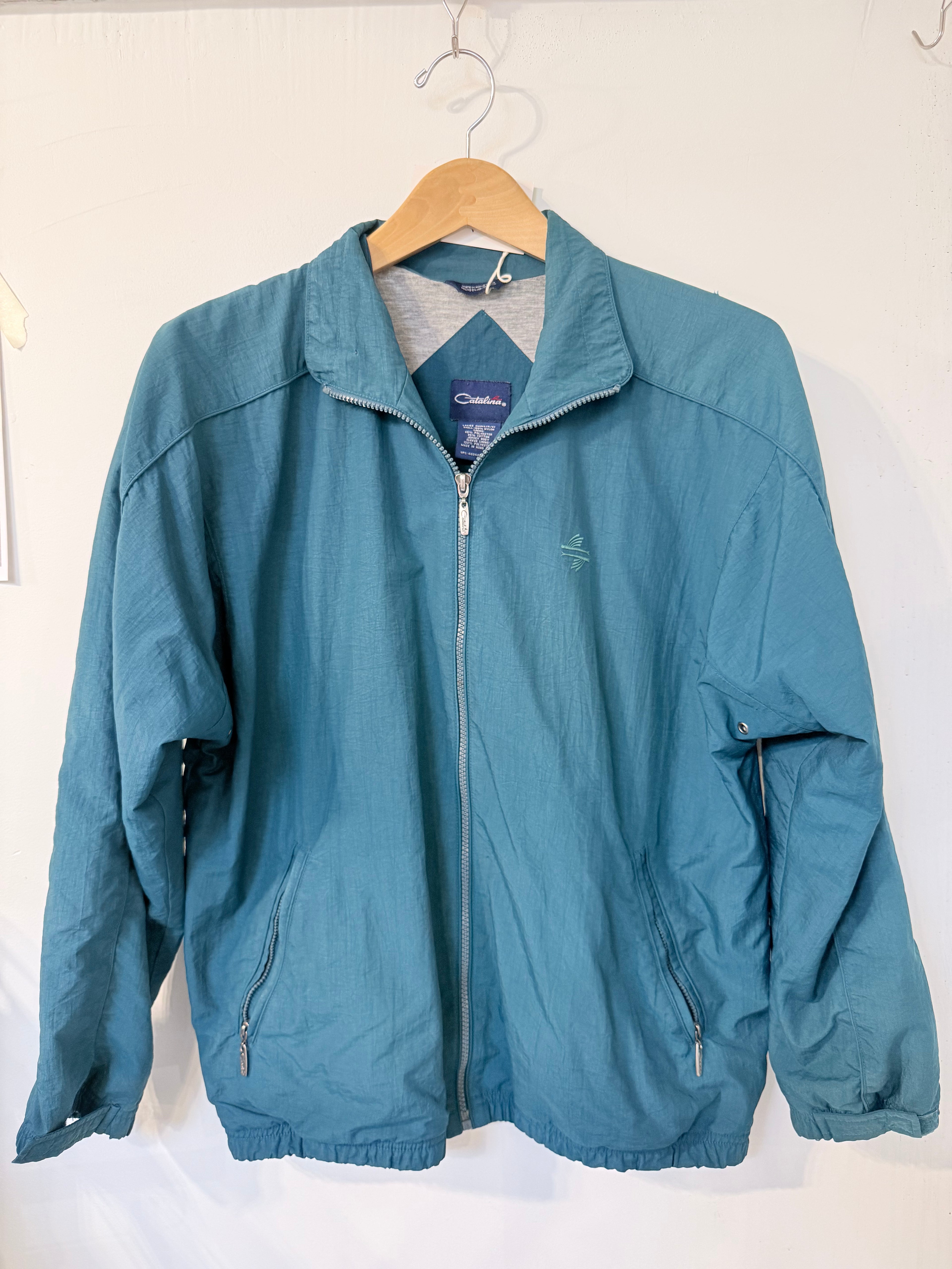 90's  teal windbreaker