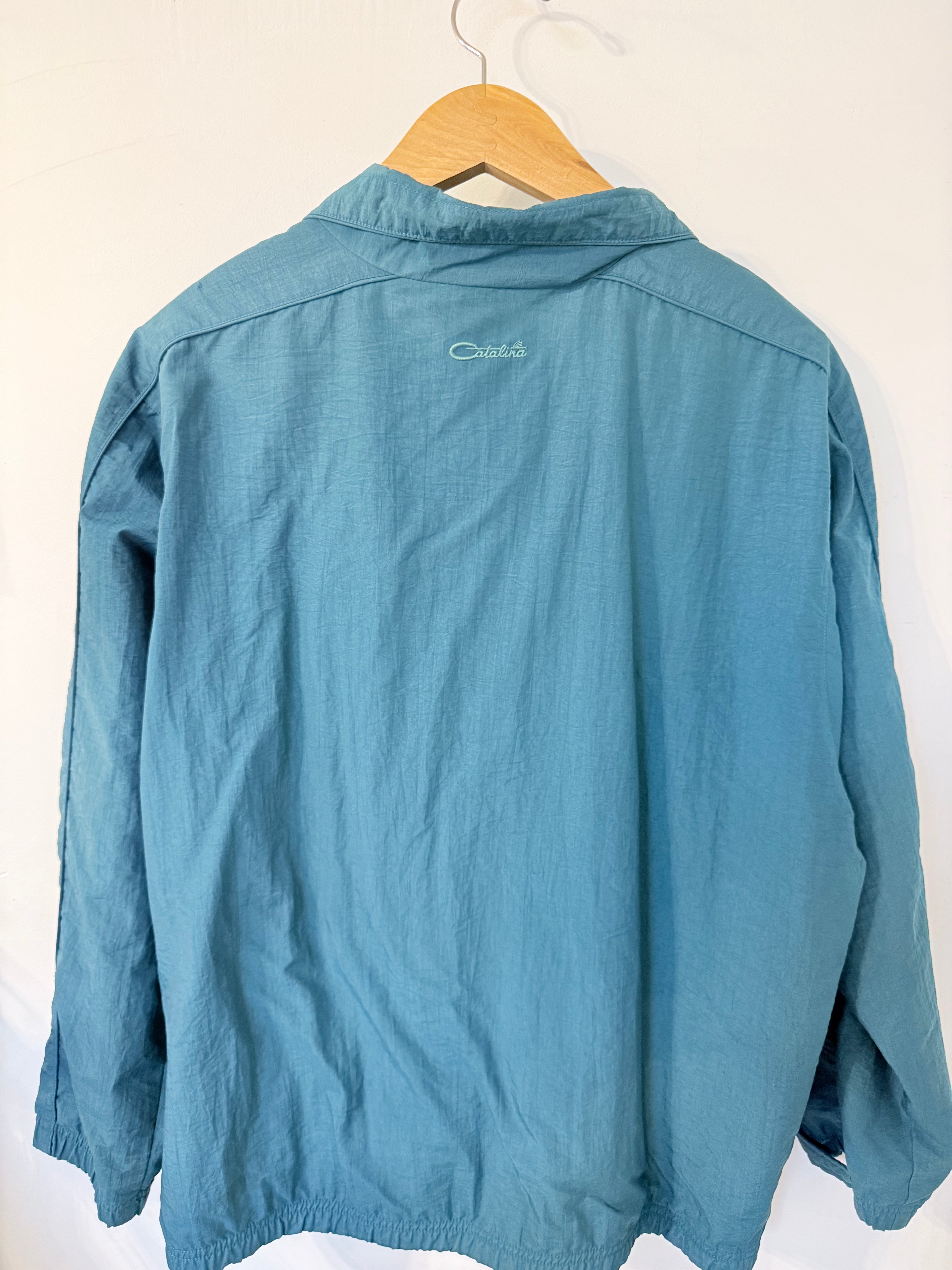 90's  teal windbreaker