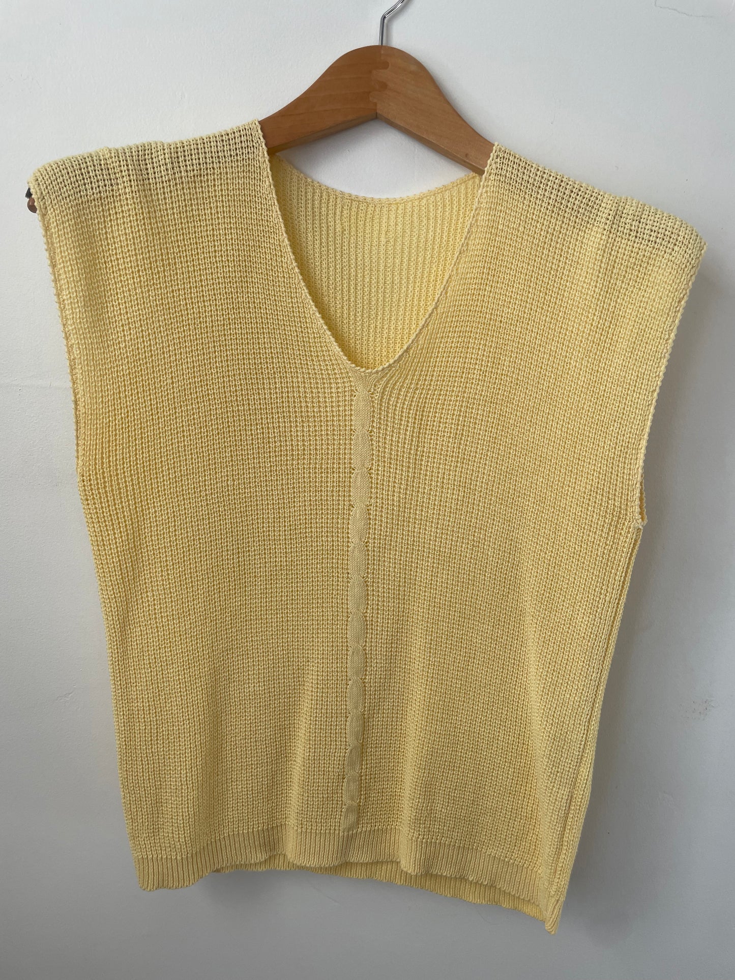 Butter yellow Knit vest