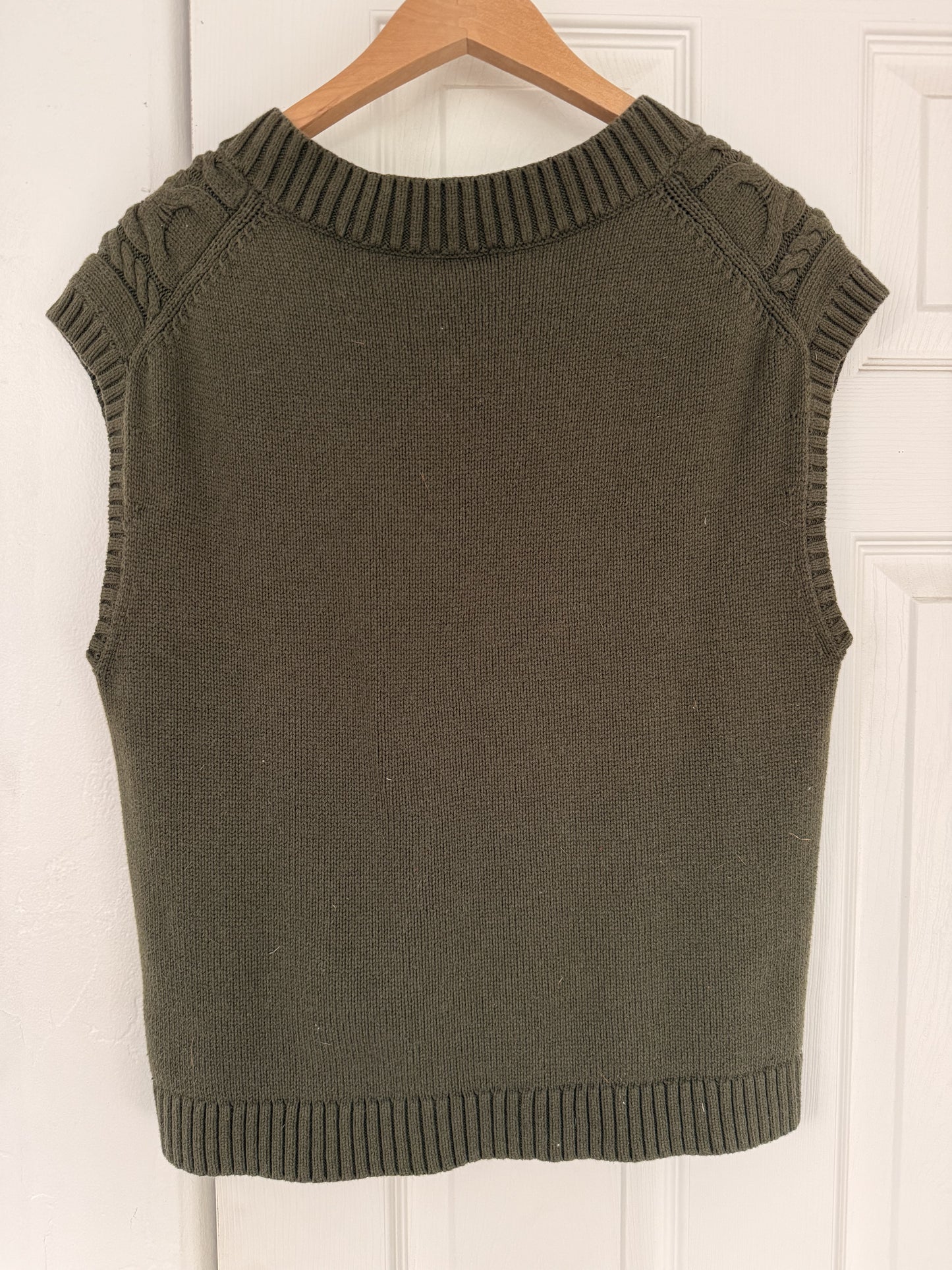 Olive sweater vest