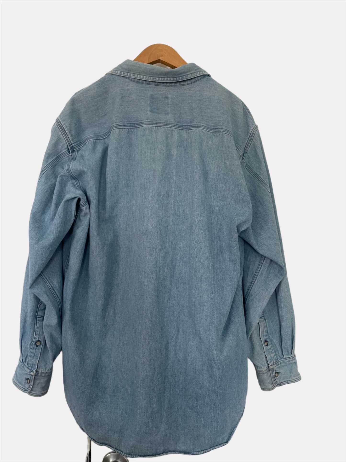 Denim oversized fit shirt - XL