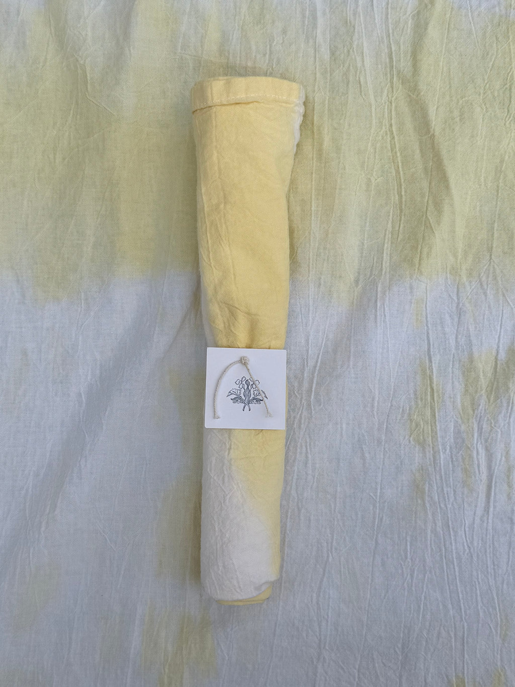 Natural Dyed Tea Towel - Marigold