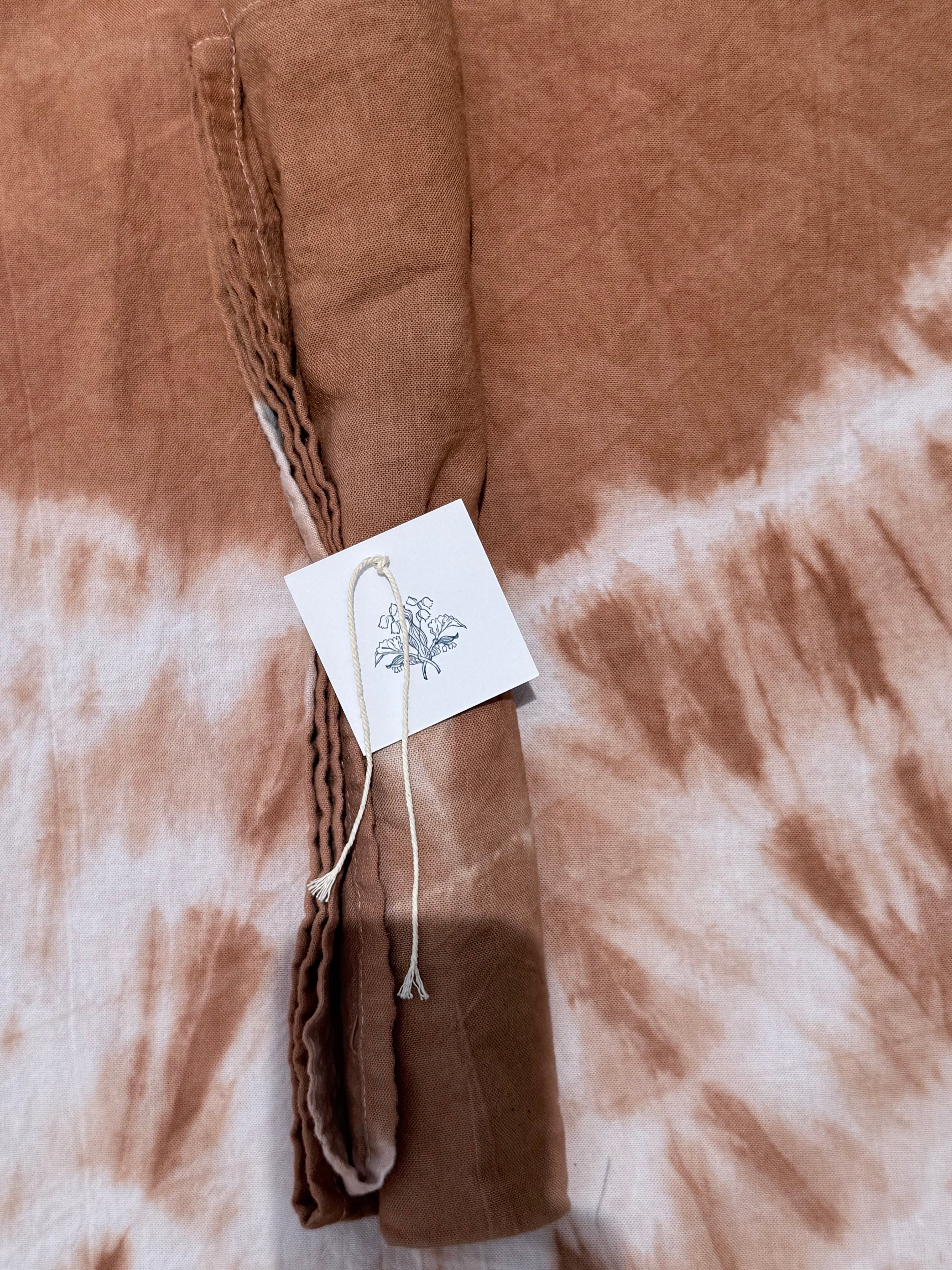 Natural Dyed Tea Towel - Cutch
