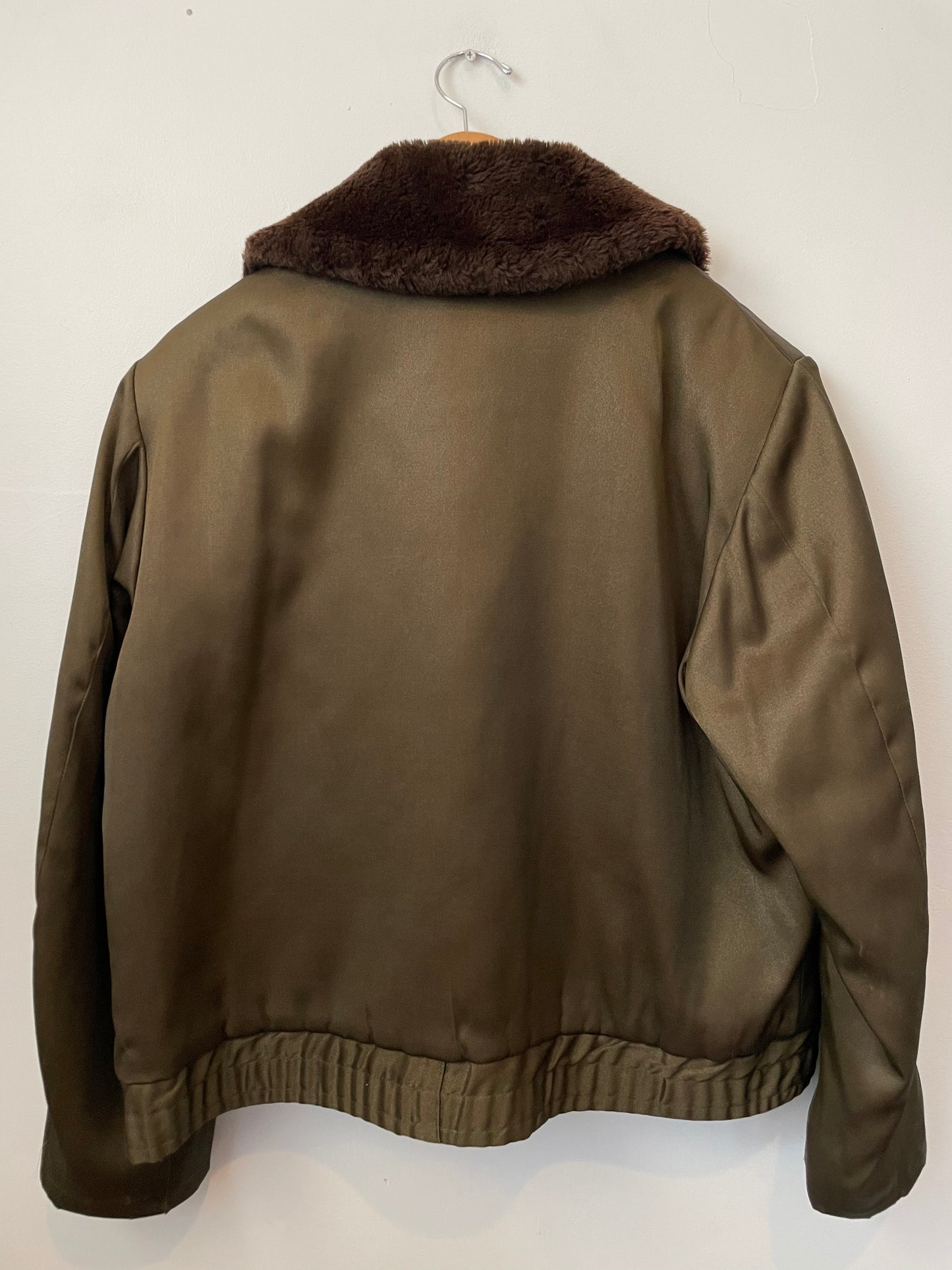 SUPER CHIEF fur collar Military bomber jacket